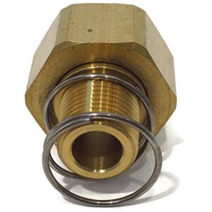 MTM Brass Pressure Washer Garden Hose Adapter (w/Spring & Filter) & Quick Connect Coupler