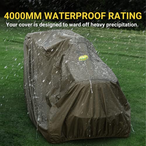 Riding Lawn Mower Cover Waterproof Outdoor, Riding Mower Cover, Riding Lawnmower Cover Waterproof Heavy Duty, Lawn Tractor Cover, Waterproof Lawn Mower Cover Waterproof Heavy Duty, Tractor Mower Cover