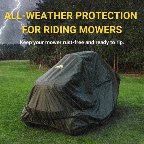 Riding Lawn Mower Cover Waterproof Outdoor, Riding Mower Cover, Riding Lawnmower Cover Waterproof Heavy Duty, Lawn Tractor Cover, Waterproof Lawn Mower Cover Waterproof Heavy Duty, Tractor Mower Cover