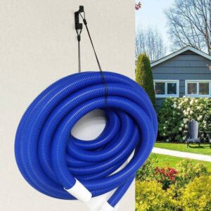 Swimming Pool Vacuum Hose Hanger, Wall Mount Heavy Duty Pool Hose Hanger Hook for Pool Hose, Garden Tools, Swimming Pool Accessories - Hold Up to 60 Feet 2’’ Hose (Hold 50 LBS), No Hose