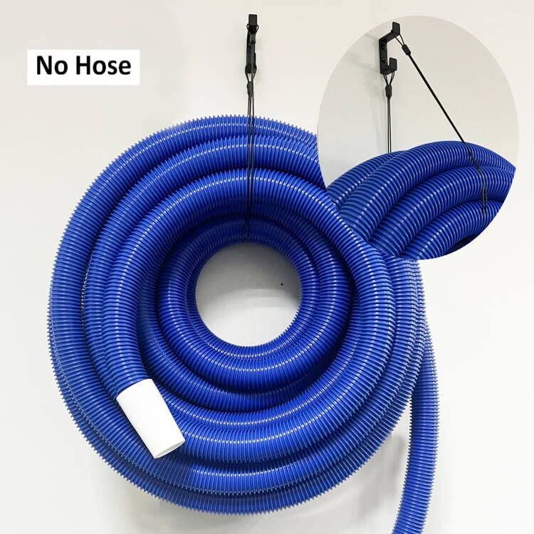 Swimming Pool Vacuum Hose Hanger, Wall Mount Heavy Duty Pool Hose Hanger Hook for Pool Hose, Garden Tools, Swimming Pool Accessories - Hold Up to 60 Feet 2’’ Hose (Hold 50 LBS), No Hose