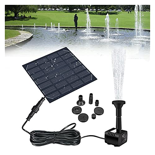 XXXDXDP Solar Panel Powered Water Fountain Pool Pond Garden Water Sprinkler Sprayer With Water Pump & 3 Spray Heads