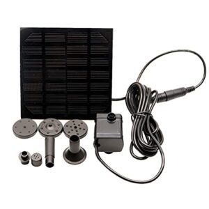 XXXDXDP Solar Panel Powered Water Fountain Pool Pond Garden Water Sprinkler Sprayer With Water Pump & 3 Spray Heads