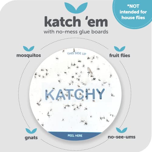 KATCHY Insect Trap 8-Pack of Refillable Glue Boards