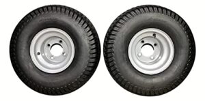 (set of 2) 20×10.00-8 tires & wheels 4 ply for lawn & garden mower (compatible with husqvarna)