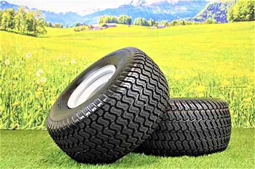 (Set of 2) 20x10.00-8 Tires & Wheels 4 Ply for Lawn & Garden Mower (Compatible with Husqvarna)