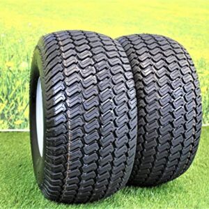 (Set of 2) 20x10.00-8 Tires & Wheels 4 Ply for Lawn & Garden Mower (Compatible with Husqvarna)