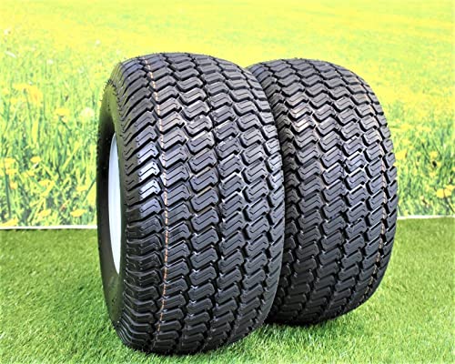 (Set of 2) 20x10.00-8 Tires & Wheels 4 Ply for Lawn & Garden Mower (Compatible with Husqvarna)