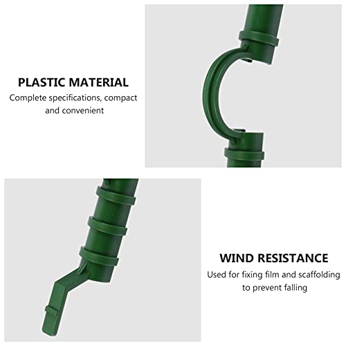 Cabilock 20pcs Garden Building Tube Clip Greenhouses Row Covers Clips Shelters Banner Frame Greenhouse Frame Pipe Tube Film Clip