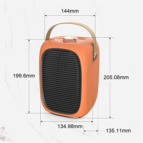 Outdoor Garden Heater Portable Electric Space Heater Desktop Heating Fan PTC Ceramic Heating Fan Heater 220V Household Electric Heater Patio Heater (Color : Blanc)