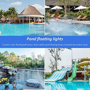 Outdoor Floating Ball Lamp Solar Swimming Pool Party Garden Decor Lights