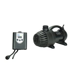aquascape 45010 aquasurge pro 4000-8000 gph water pump asynchronous, smart control app ready, black