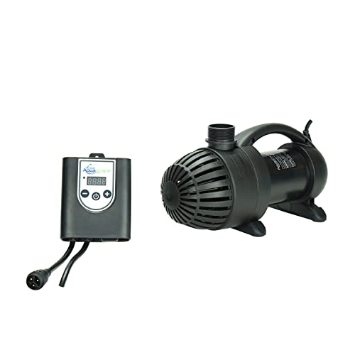 Aquascape 45010 AquaSurge PRO 4000-8000 GPH Water Pump Asynchronous, Smart Control App Ready, Black