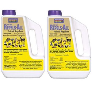 bonide products 2361 repel granules animal repellent, 3-pound, pack of 2