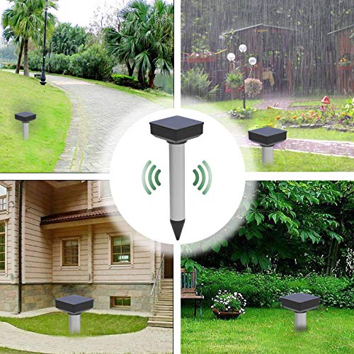 Winpest Snake Away Repellent Safe for Dogs, Solar Powered Snake Repellent for Yard, Get Rid of Snakes Snake Gone - 2 Pack