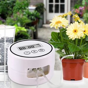 DIY Automatic Drip Irrigation Kit for 20 Potted Plants, Houseplants Self Watering System with 30-Day Digital Programmable Timer for Greenhouse Indoor Plants Vacation Plant Watering(Size:for 20 Pots)