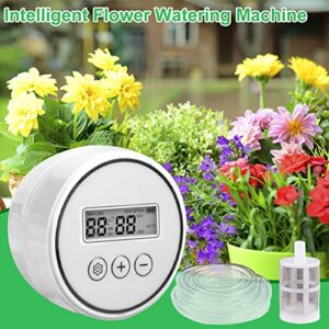 DIY Automatic Drip Irrigation Kit for 20 Potted Plants, Houseplants Self Watering System with 30-Day Digital Programmable Timer for Greenhouse Indoor Plants Vacation Plant Watering(Size:for 20 Pots)