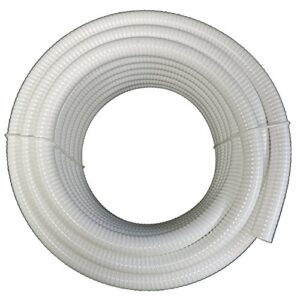 (1/2" Dia. x 50 ft) - HydroMaxx® White Flexible PVC Pipe, Hose, Tubing for Pools, Spas and Water Gardens