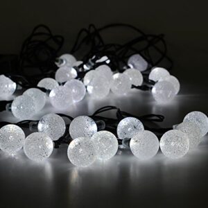 BAOANT Solar String Lights 36Ft 60 LED Crystal Ball Waterproof String Lights Solar Powered Fairy Lighting for Garden Home Patio Landscape Holiday Decorations(White)