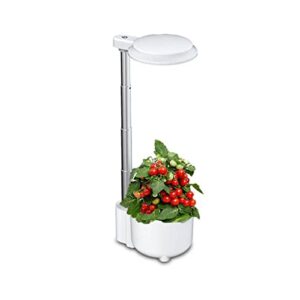 hydroponics greenhouse growing system vertical tower indoor kitchen herb garden with grow light plants germination kit height adjustable (no seed, no nutrient) 3 pods