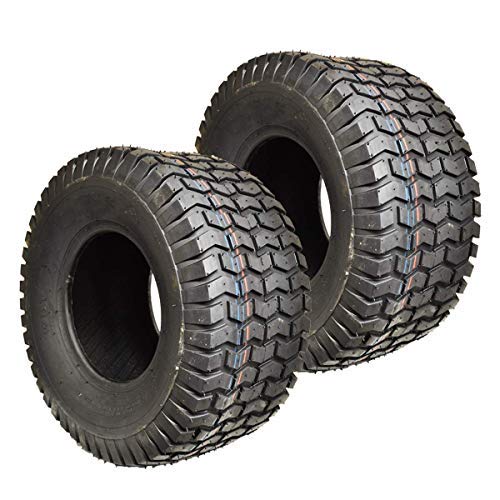 Two New 16x7.50-8 Lawn Tractor Tires 16x750-8 Turf Tires Tubeless Lawn Mower Tires