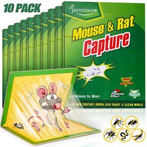 mouse traps, humane mouse glue trap, 10 pcs rat/mice traps sticky pad boards strongly adhesive mouse traps that work no see kill for house indoor outdoor pet safe