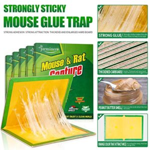 Mouse Traps, Humane Mouse Glue Trap, 10 PCS Rat/Mice Traps Sticky Pad Boards Strongly Adhesive Mouse Traps That Work No See Kill for House Indoor Outdoor Pet Safe