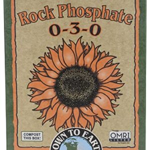 Down to Earth Organic Rock Phosphate Fertilizer 0-3-0, 5 lb