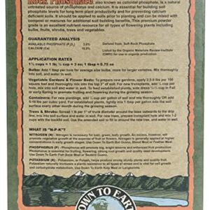 Down to Earth Organic Rock Phosphate Fertilizer 0-3-0, 5 lb