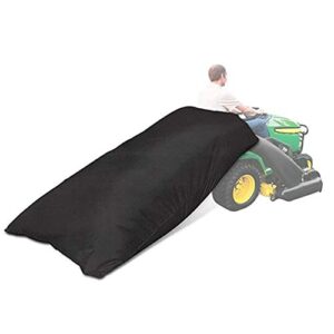 milltrip lawn tractor leaf bag for riding lawn mower, 96 × 56 inch, 210d oxford cloth wear-resistant, oversized garden lawn mower leaf bag, lawn mower grass catcher bag for all lawn mower tractor