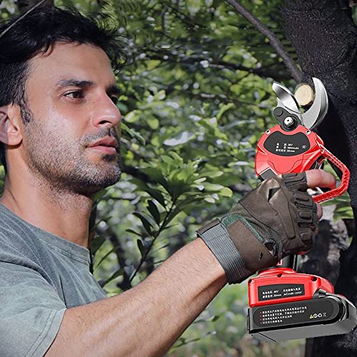 40mm/1.6inch Electric Pruning Shears, Power Pruner for Outdoor Bushes Garden Fruit Tree, 21V Tree Branch Pruner Rechargeable Battery ( Size : 1 X 2AH 21V Lithium Battery )