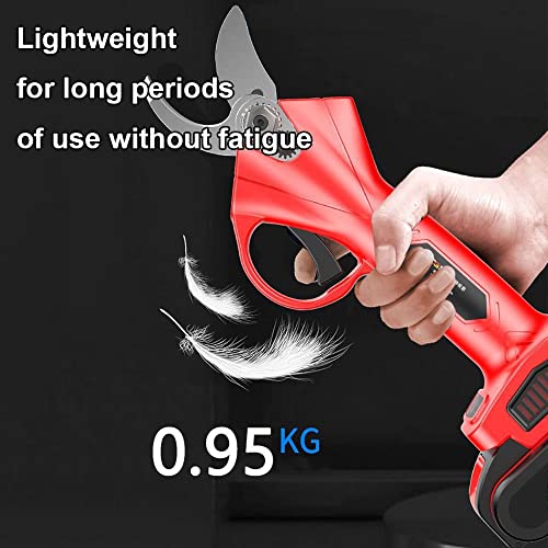 40mm/1.6inch Electric Pruning Shears, Power Pruner for Outdoor Bushes Garden Fruit Tree, 21V Tree Branch Pruner Rechargeable Battery ( Size : 1 X 2AH 21V Lithium Battery )