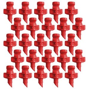 drip master 180 degree red replacement micro sprayer fan jet hydroponic plant cloning mister lawn garden aeroponics irrigation (25 count)