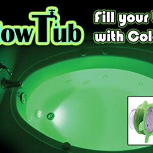 GlowTub Underwater Remote Controlled LED Color Changing Light for Bathtub or spa - Battery Operated