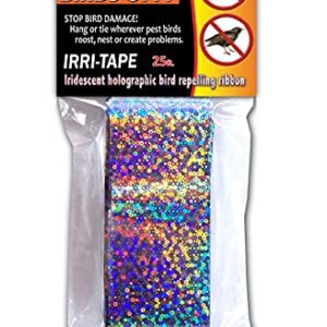 Bird-X Irri-Tape® Holographic Iridescent Foil Bird Scare Tape, 2" x 25ft Length