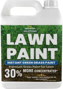 petratools lawn paint, green grass lawn spray grass paint for lawn, green lawn spray, green grass spray for lawn & to grass spray paint grass green, green dye for lawn spray on grass (1 gal)
