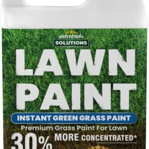 PetraTools Lawn Paint, Green Grass Lawn Spray Grass Paint For Lawn, Green Lawn Spray, Green Grass Spray For Lawn & To Grass Spray Paint Grass Green, Green Dye for Lawn Spray on Grass (1 Gal)