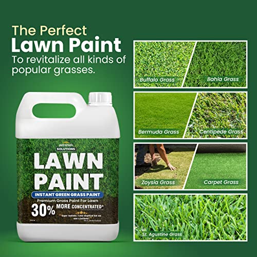 PetraTools Lawn Paint, Green Grass Lawn Spray Grass Paint For Lawn, Green Lawn Spray, Green Grass Spray For Lawn & To Grass Spray Paint Grass Green, Green Dye for Lawn Spray on Grass (1 Gal)