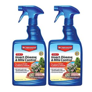 bioadvanced 701290b insecticide fungicide miticide 3-in-1 insect, disease & mite control, 24 oz, ready-to-use (pack of 2)