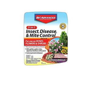 BIOADVANCED 701290B Insecticide Fungicide Miticide 3-in-1 Insect, Disease & Mite Control, 24 oz, Ready-to-Use (Pack of 2)