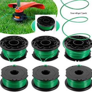 SF-080 Replacement Spool，GH3000 Trimmer Spools, Auto Feed Replacement Spools,20-Foot, 0.08-Inch, Auto Feed,Compatible with Black and Decker Weed Eater LST540 LST540B SF-080-BKP String Trimmer- 7 Pack