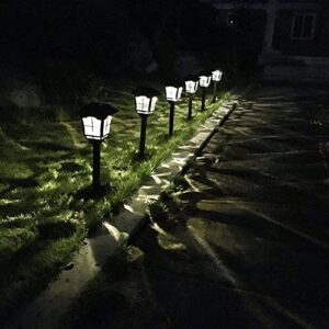 6 Pack Solar Lights Outdoor Garden, Solar Pathway Landscape Lights Supper Bright Waterproof and Corrosion-Resistant, Powered Solar Outdoor Lights for Yard Patio Walkway Driveway Sidewalk Lawn Décor