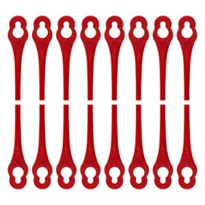 gwhole 100 pcs plastic mower blades cutters replacement garden lawn trimmer accessories