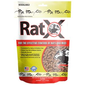 ratx 18oz bag all-natural poison free rat and mouse control pellets