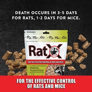 RatX 18oz Bag All-Natural Poison Free Rat and Mouse Control Pellets