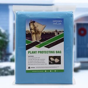 Plant Covers Freeze Protection Winter: 2.8oz 3 x 4 Ft Blue Tree Covers Freeze Blanket Bags - Outdoor Plants Protector for Garden Shrub Rose Covering Beige