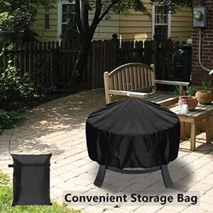 Patio Furniture Set Cover 95" L x 64" W x 39" H and Round Fire Pit Cover 30"x12", Heavy Duty Outdoor Full Coverage Patio Cover, Waterproof, Windproof, Dustproof and Anti UV, Suitable for All Seasons