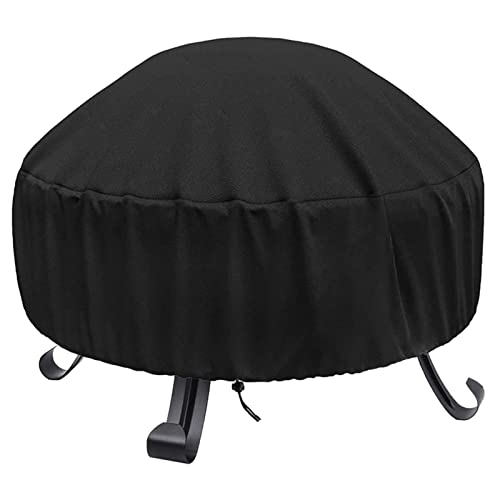 Patio Furniture Set Cover 95" L x 64" W x 39" H and Round Fire Pit Cover 30"x12", Heavy Duty Outdoor Full Coverage Patio Cover, Waterproof, Windproof, Dustproof and Anti UV, Suitable for All Seasons