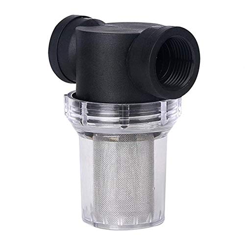 Kammas 1Pcs Garden Pond 1 inch Inline Mesh Strainer Water Pump Filter Irrigation High Flow Pipeline Filter - (Diameter: 5.2 cm, Color: 40 Unit)