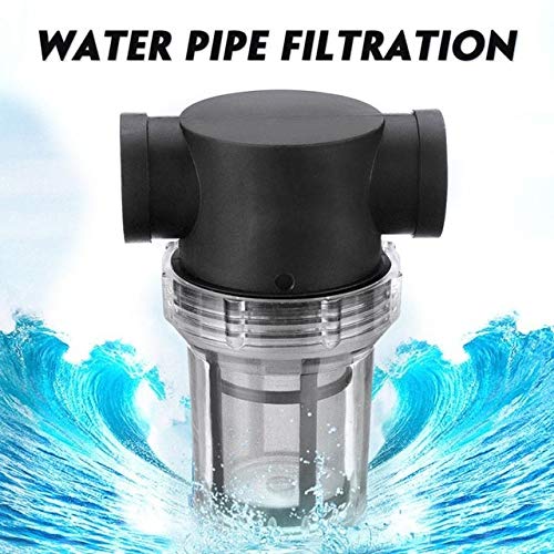 Kammas 1Pcs Garden Pond 1 inch Inline Mesh Strainer Water Pump Filter Irrigation High Flow Pipeline Filter - (Diameter: 5.2 cm, Color: 40 Unit)